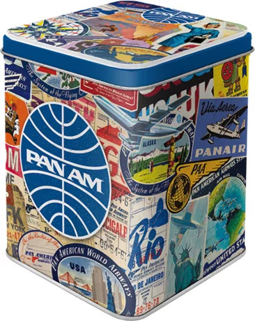 RETRO Pan Am – Travel Collage - Teásdoboz