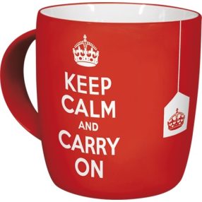 RETRO Keep Calm and Carry On - Hrnček