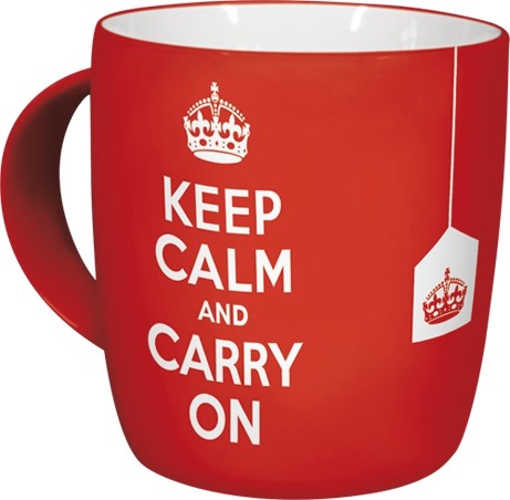 RETRO Keep Calm and Carry On – Bögre