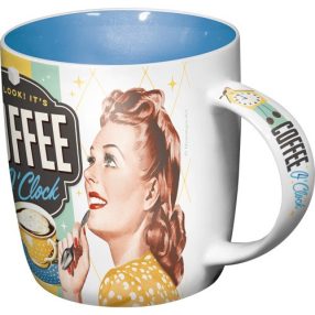 RETRO Coffee o Clock - Bögre