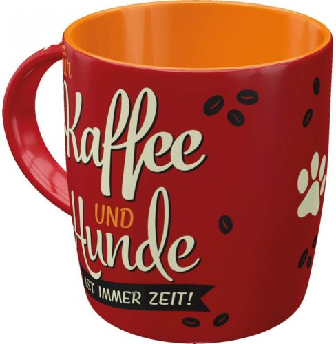 RETRO Für Kaffee Und Hunde Bögre