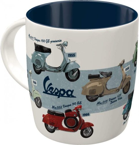 RETRO Vespa Model Chart Bögre