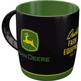 RETRO John Deere - Logo Black - Hrnček