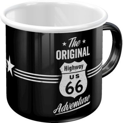 RETRO Route 66 kovový hrnček