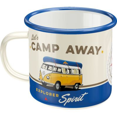 RETRO Let's Camp Away Fém Bögre