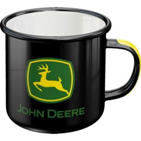 RETRO kovový hrnček s logom John Deere