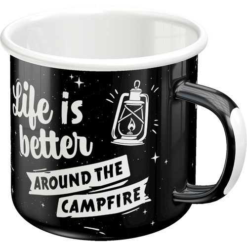 Life Is Better Around The Campfire Fém Bögre