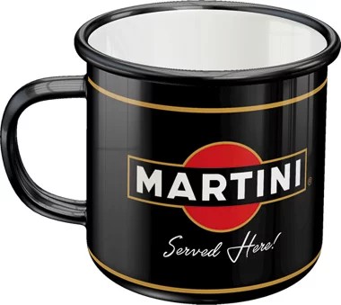 RETRO Martini - Served Here - Fém Bögre