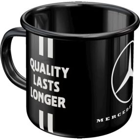   RETRO nákladné auto Mercedes Benz - len pre vodičov - kovový hrnček