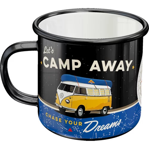 RETRO Volkswagen – VW Bulli – Let’s Camp Away Night – Fém bögre