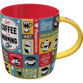 RETRO Coffee Collage – Bögre