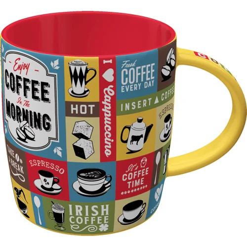 RETRO Coffee Collage – Bögre