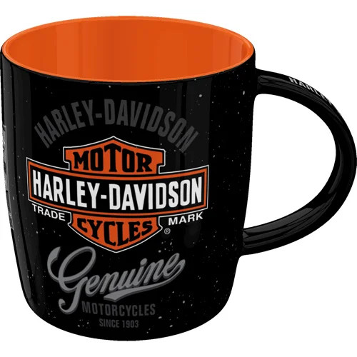 RETRO Harley-Davidson – Genuine Logo – Bögre