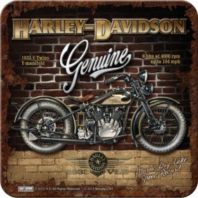 RETRO Harley Davidson Geniune Coaster
