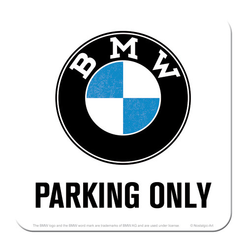  RETRO BMW Parking Only - Poháralátét