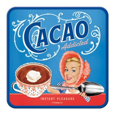  RETRO Cacao Addicted - Poháralátét