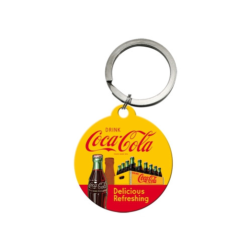 RETRO Coca - Cola Yellow - Kulcstartó