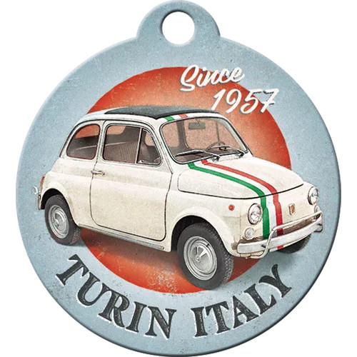 RETRO FIAT 500 – Turin Italy – Kulcstartó
