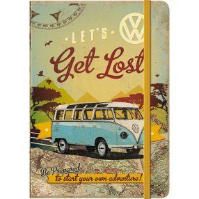 RETRO VW Bulli Let's Get Lost - Notebook RETRO VW Bulli Let's Get Lost - Notebook