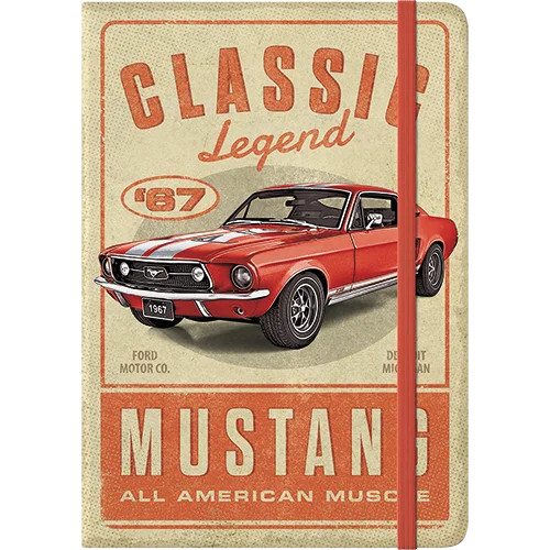 RETRO Ford Mustang – Classic Legend  - Jegyzetfüzet