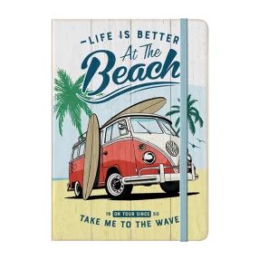 RETRO Volkswagen – VW Bulli – Beach – Jegyzetfüzet RETRO Volkswagen – VW Bulli – Beach – Jegyzetfüzet