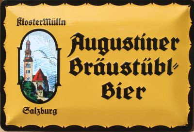 Augustiner Bräustübl Bier - Fémtábla