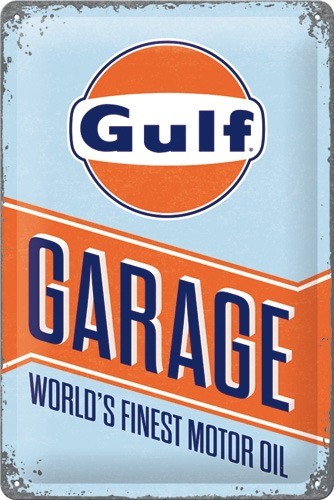 Gulf Garage – Worlds Finest Motoroil - Fémtábla