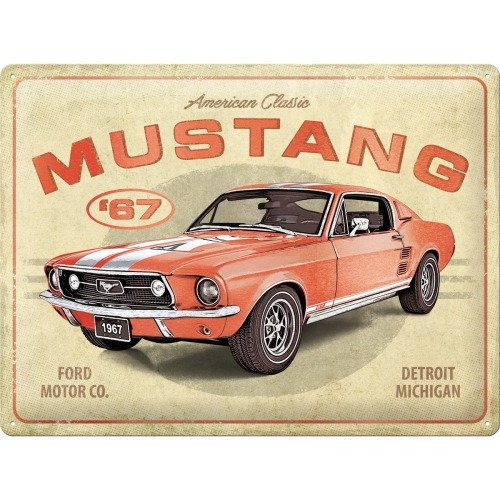 RETRO Ford Mustang GT 1967 – Special Edition – Fémtábla