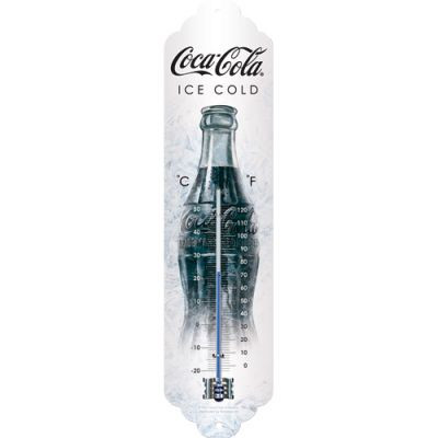  RETRO Coca-Cola Ice Cold - Fém Hőmérő