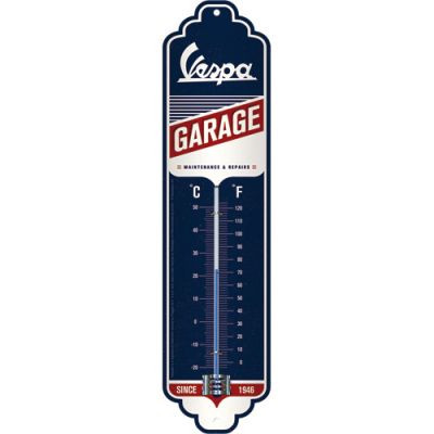  RETRO Vespa Garage - Fém hőmérő