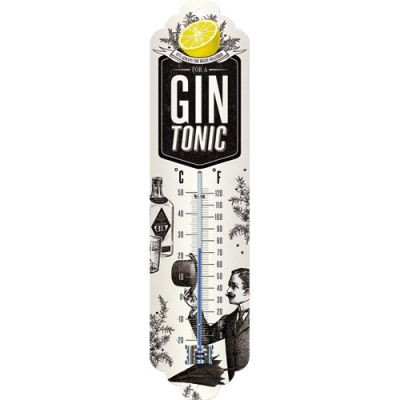 Gin Tonic - Fém Hőmérő