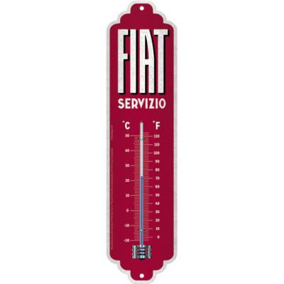 RETRO Fiat Servizio - Fém Hőmérő