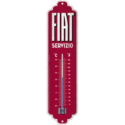 RETRO Fiat Servizio - Fém Hőmérő