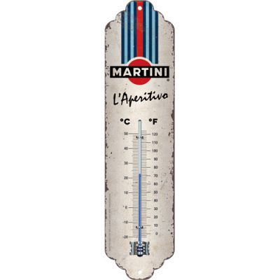 Martini - L Aperitivo Racing Stripes - Fém Hőmérő