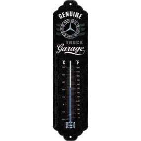   RETRO Mercedes Benz - Garáž pre nákladné autá - Teplomer kovový
