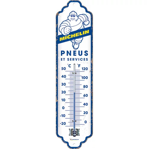 RETRO Michelin – Pneus and Services –Fém hőmérő