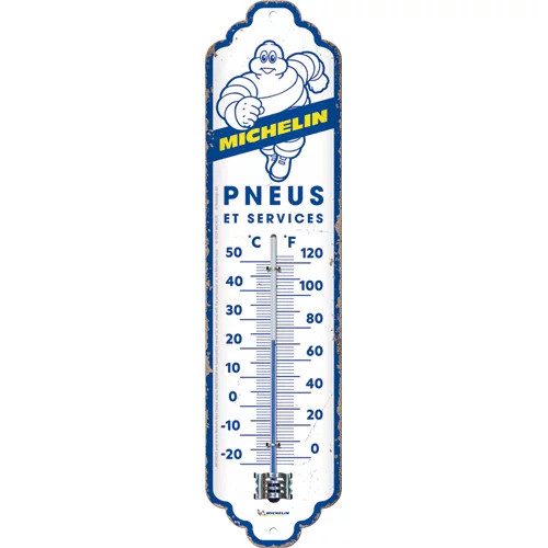 RETRO Michelin – Pneus and Services –Fém hőmérő