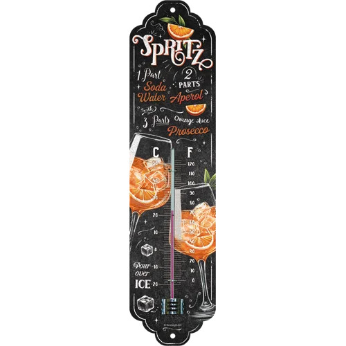 RETRO Aperol -  Spritz - Fém hőmérő