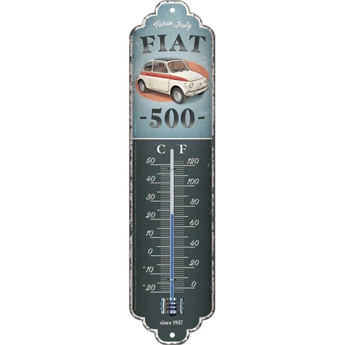 RETRO  FIAT 500 - Fém hőmérő