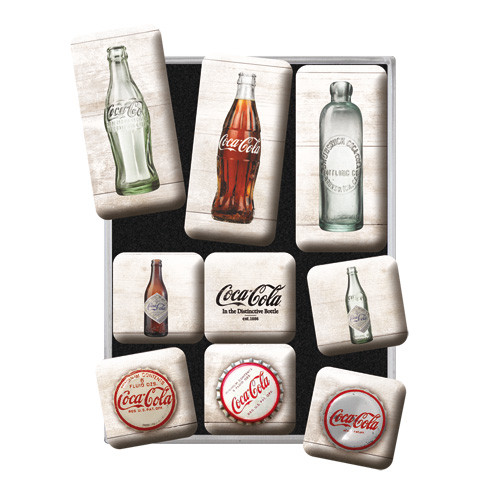 RETRO Coca - Cola  Evolution - Mágnes szett