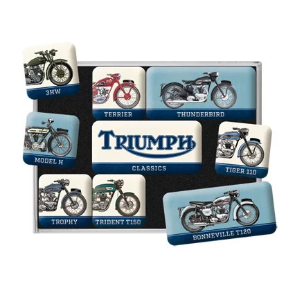 RETRO Triumph Motorcycles – - Mágnes szett