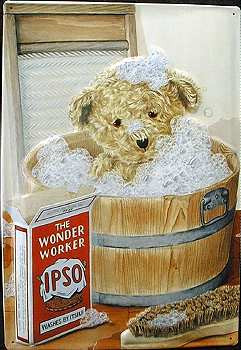 IPSO mit Teddybär - Fémtábla