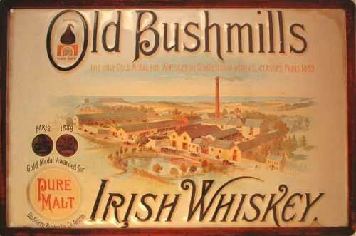 Bushmills Irish Whiskey  - Fémtábla