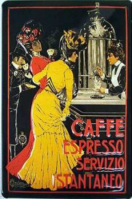 Caffe Espresso - Fémtábla 