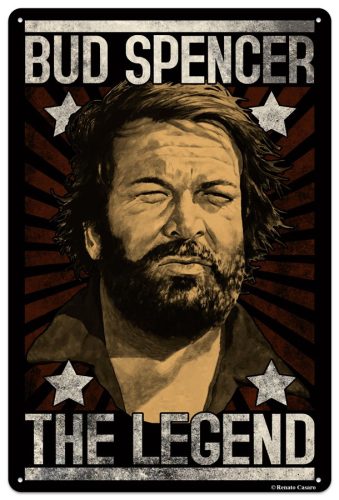 RETRO Bud Spencer The Legend - Kovová plaketa