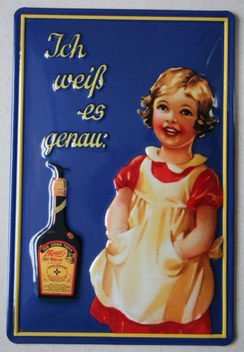 Maggi's Würze mit Mädchen - Fémtábla