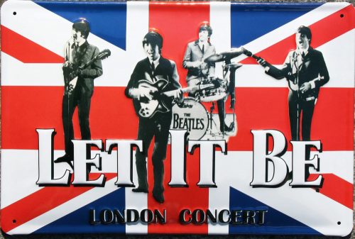 Beatles – Let It Be – London Concert - Fémtábla