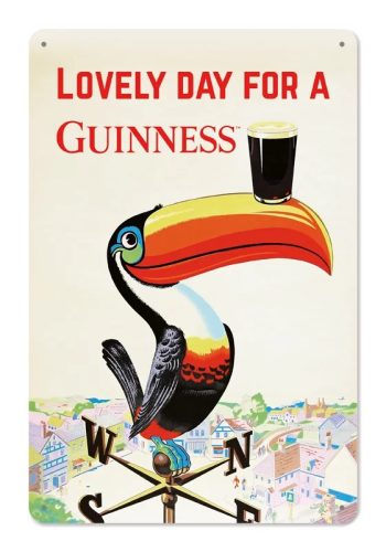 RETRO Guinness – Lovely Day – Tukan - Fémtábla