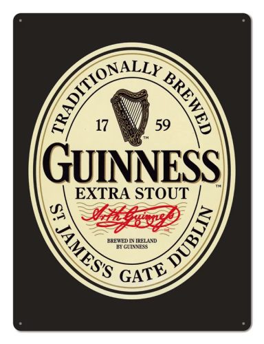 RETRO Guinness – Label – Fémtábla