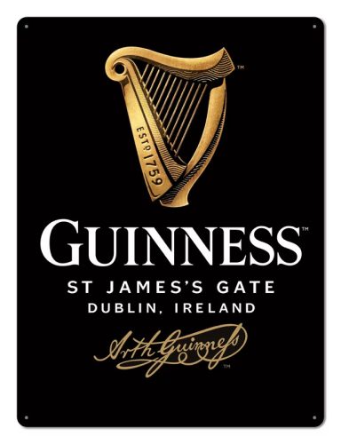 RETRO Guinness – Harfe – Fémtábla 